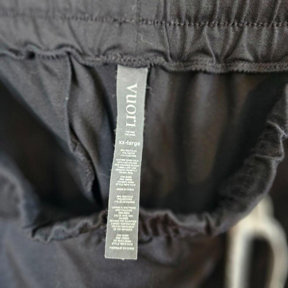 Vuori Ponto Performance Pants, Black, XXL - Picture 8 of 9
